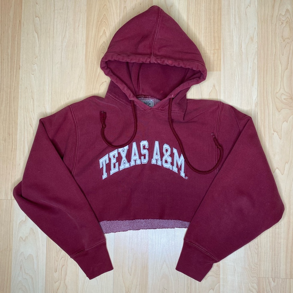 Texas A&M cropped hoodie